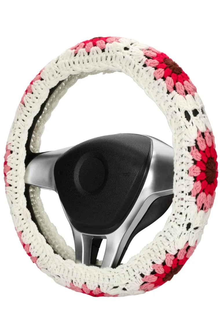 cute crochet steering wheel cover 31# side