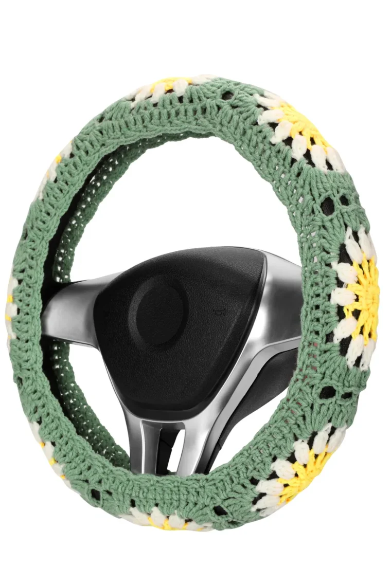 cute crochet steering wheel cover 34# side