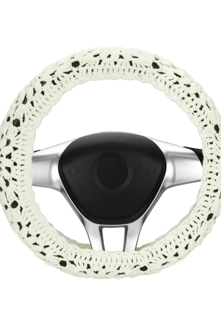 cute crochet steering wheel cover 47# front