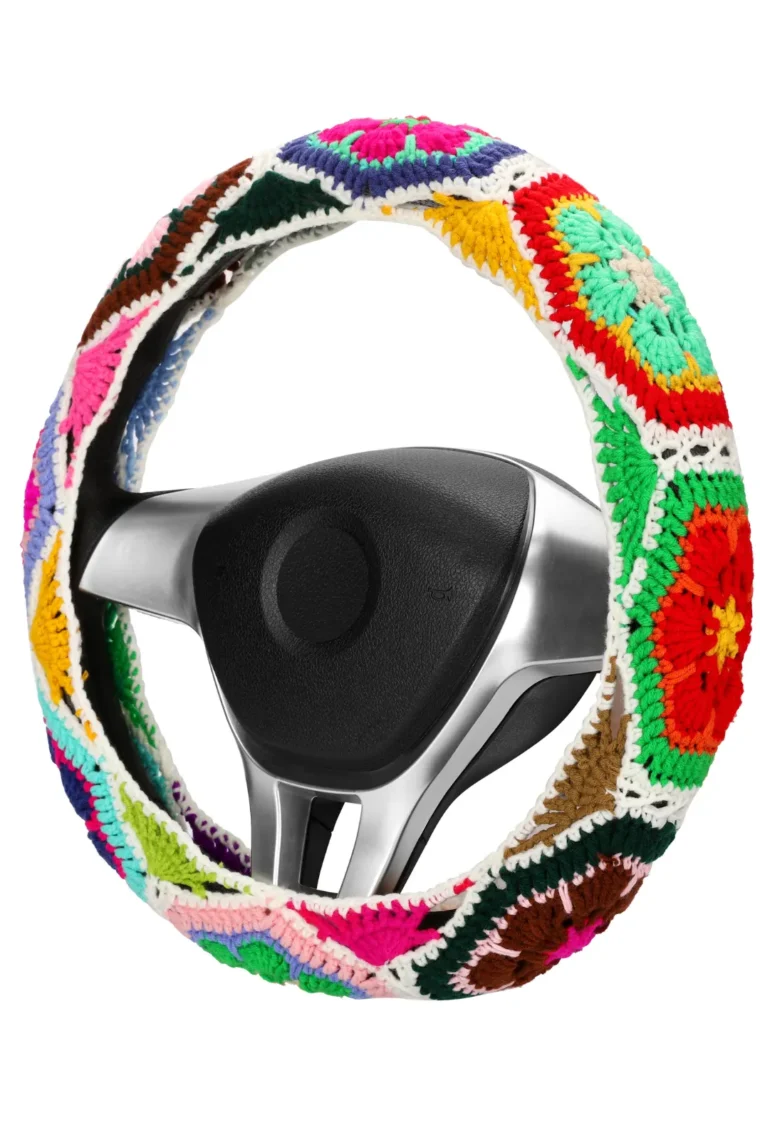 cute crochet steering wheel cover 59# side