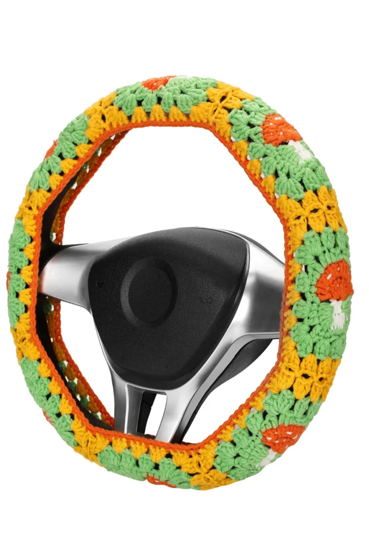 crochet steering wheel cover 60# side