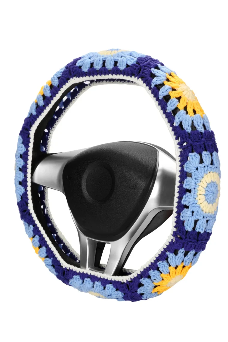 cute crochet steering wheel cover 61# side