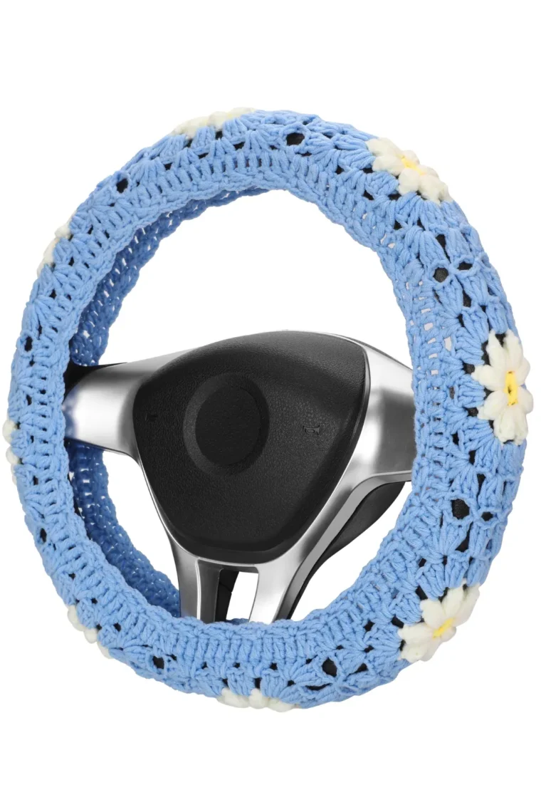 cute crochet steering wheel cover 9# side