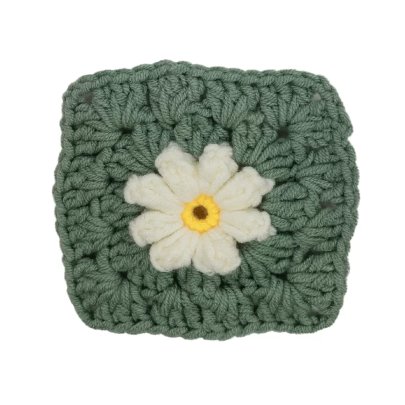 crochet daisy granny square 35#