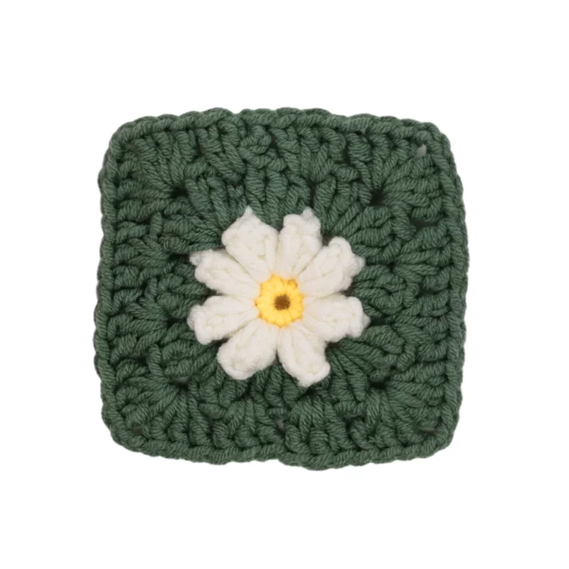 crochet daisy granny square 37#