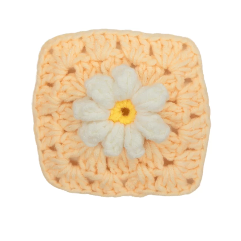 crochet daisy granny square 45#
