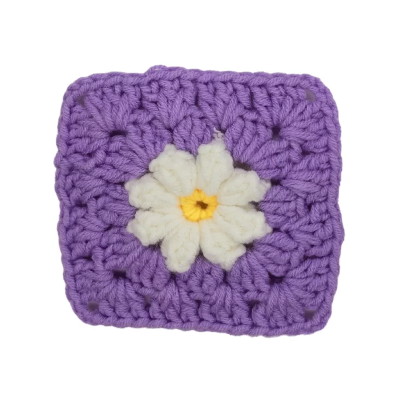 crochet daisy granny square 49#